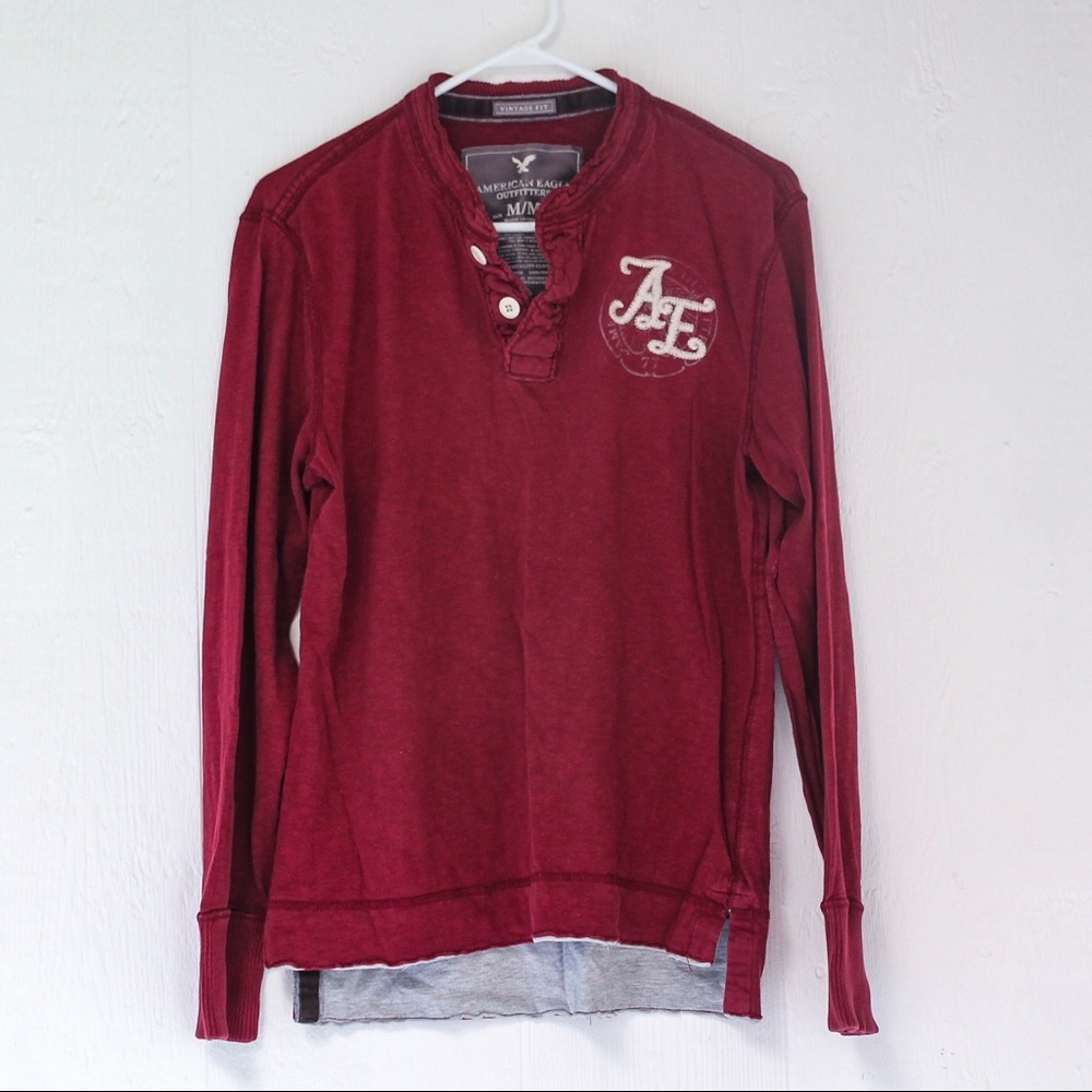 AMERICAN EAGLE Long Sleeve Shirt Size MEDIUM
